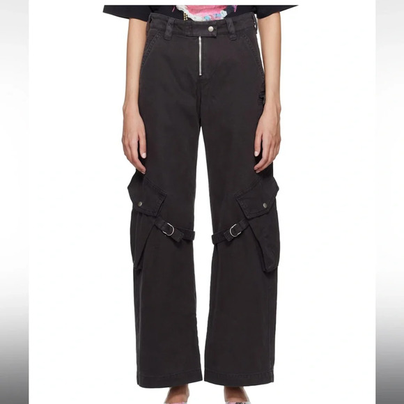 Acne Studios Gray Cargo Pocket Trousers unisex